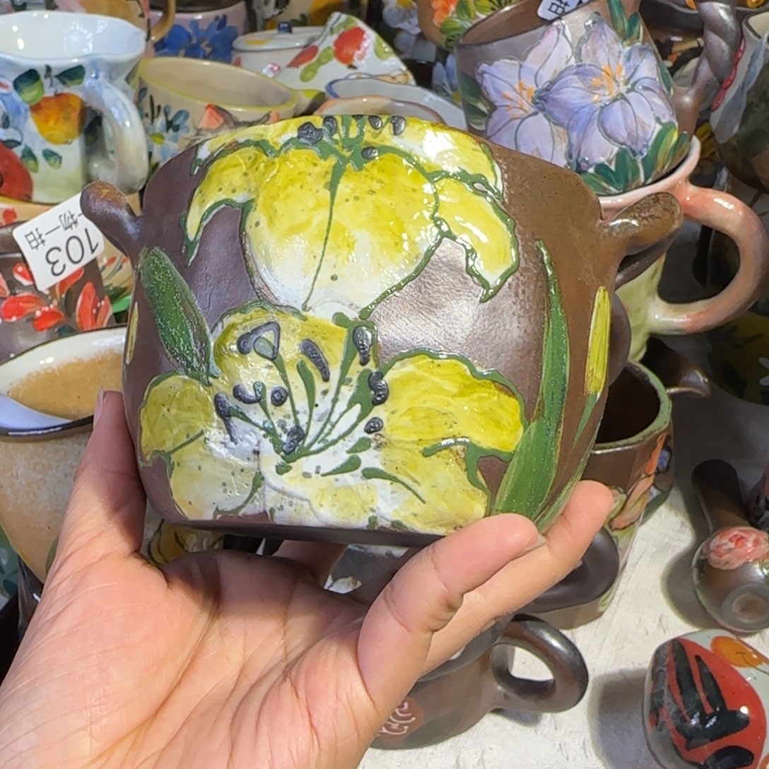 景德镇釉下彩陶瓷微瑕105