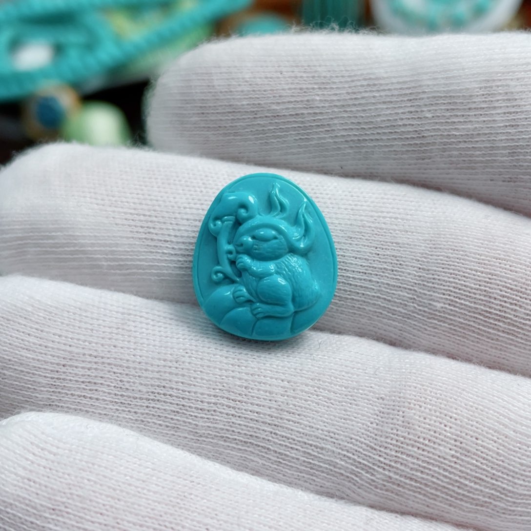 绿松石珠宝奇石未镶嵌