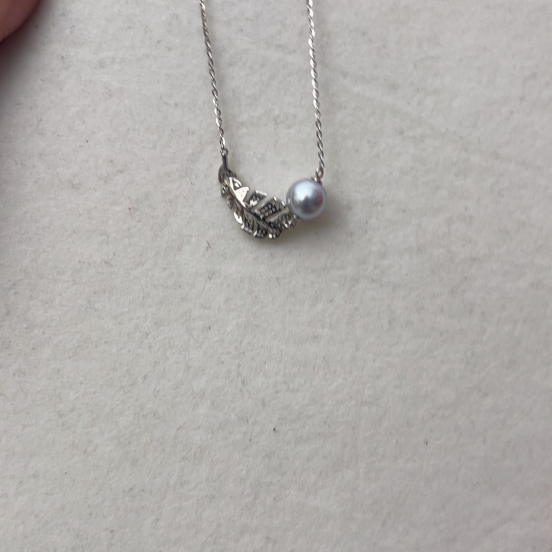 海水珍珠银S925镶嵌颈饰