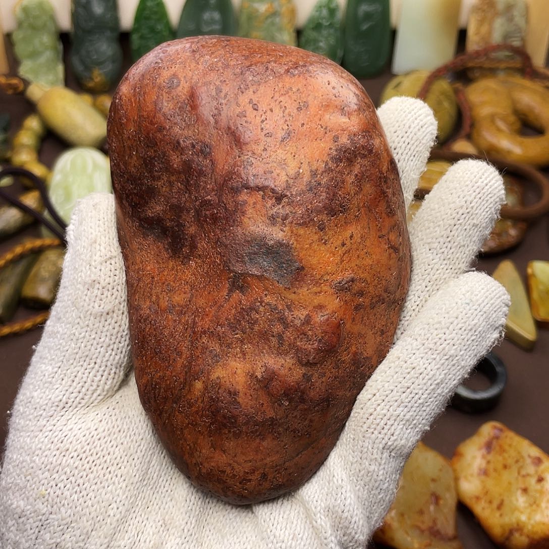 岫岩河磨玉（透闪石质玉）未镶嵌颈饰