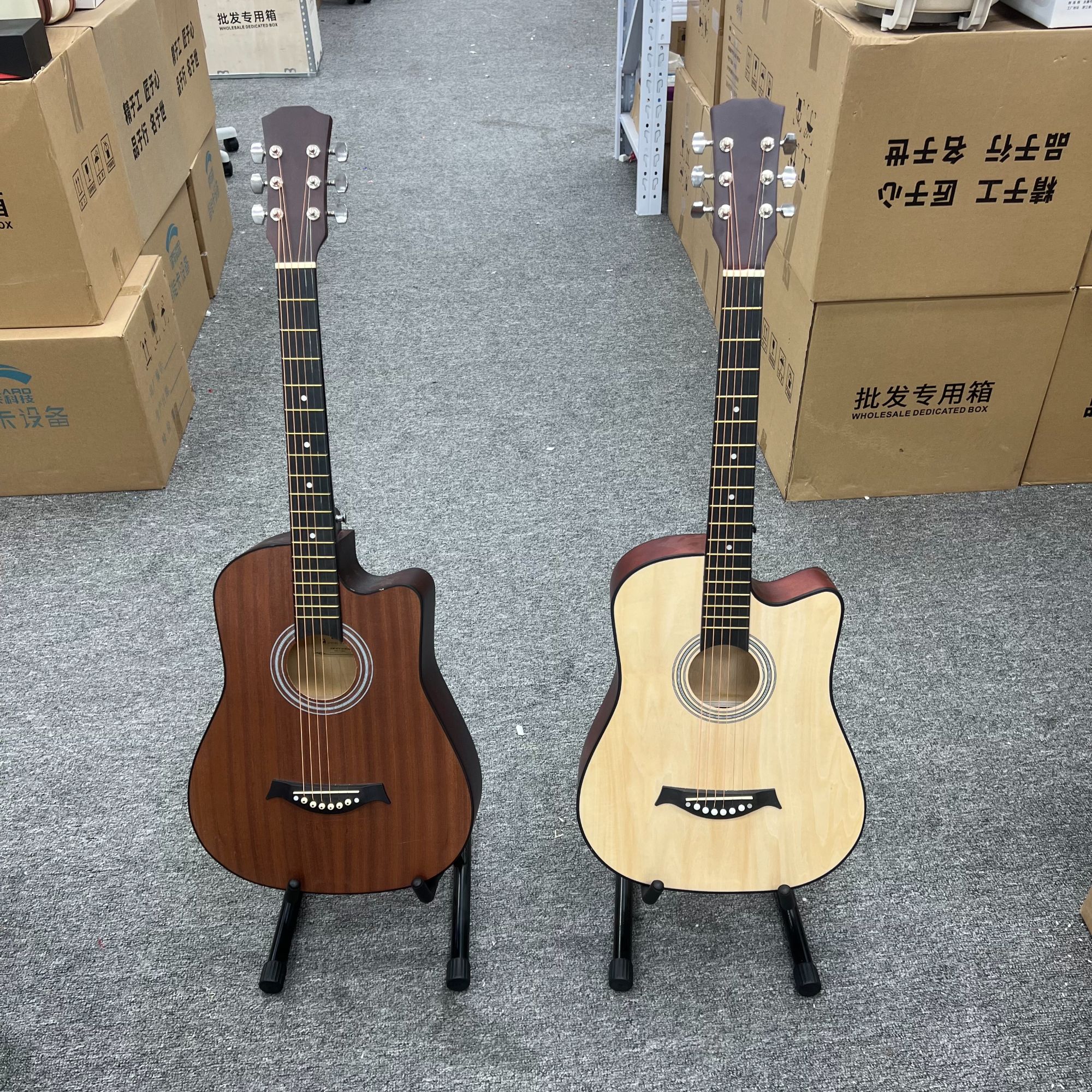 38寸41寸民谣木吉他初学者入门成人学生男女练习乐器——qq