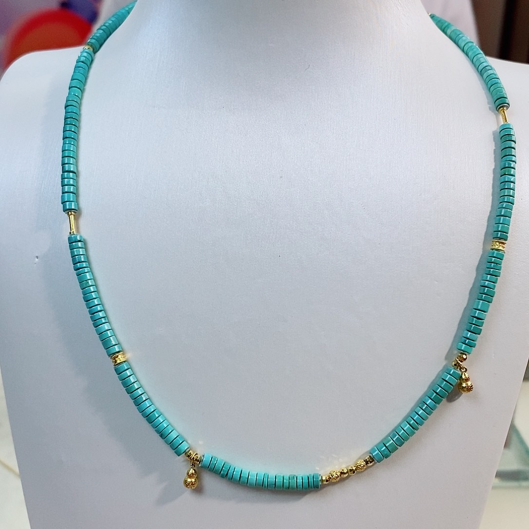 18K金镶嵌绿松石珠宝奇石