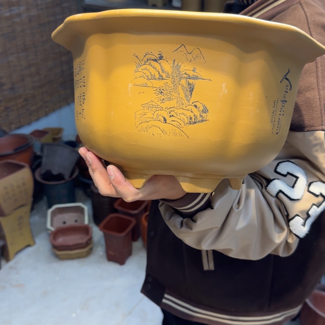 紫砂花盆口径27.15口径