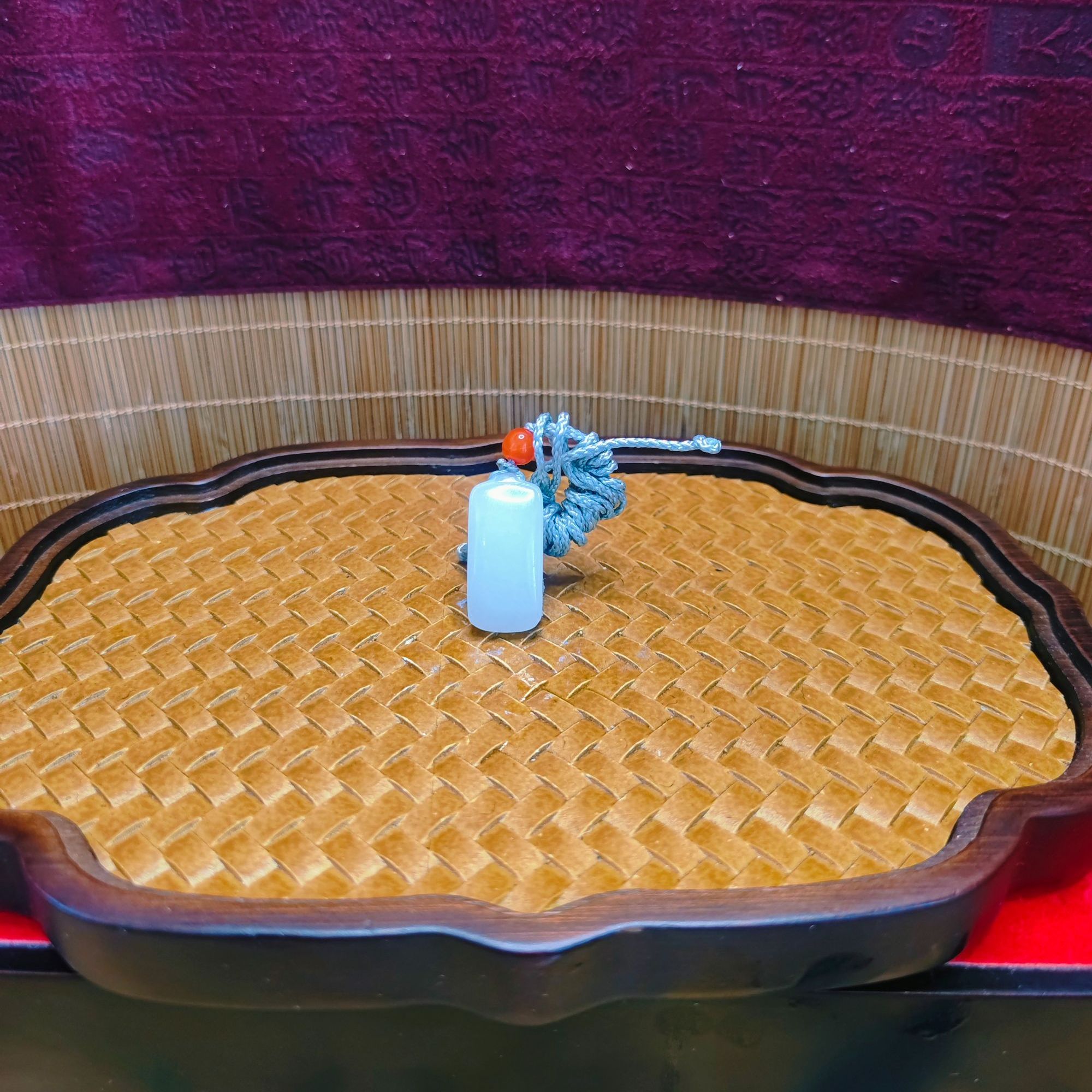 M和田玉无事牌吊坠（无结构）3757