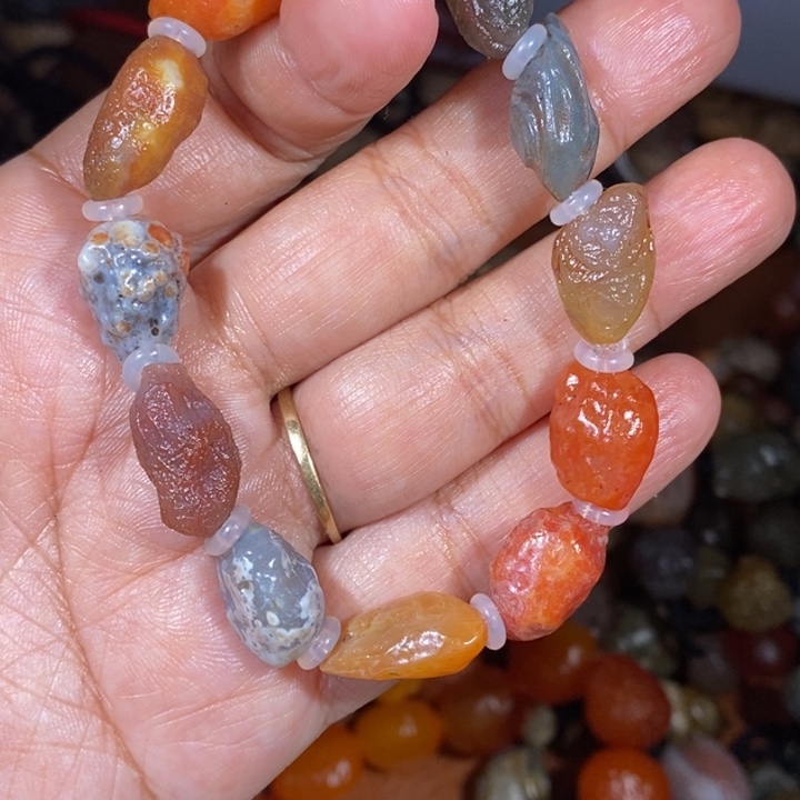 玛瑙/玉髓珠宝半成品未镶嵌爱**人