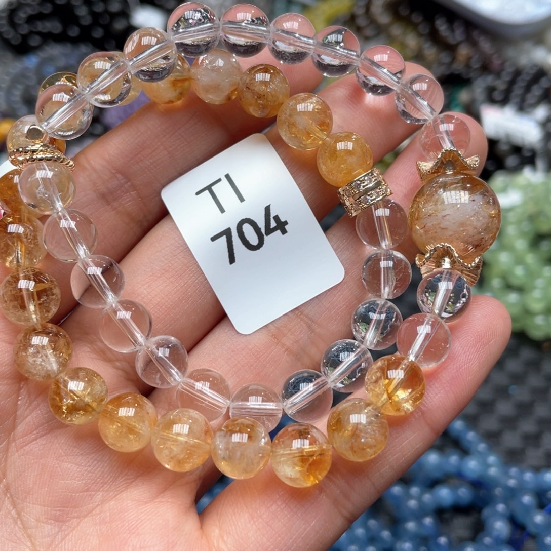 水晶手串未镶嵌多样性