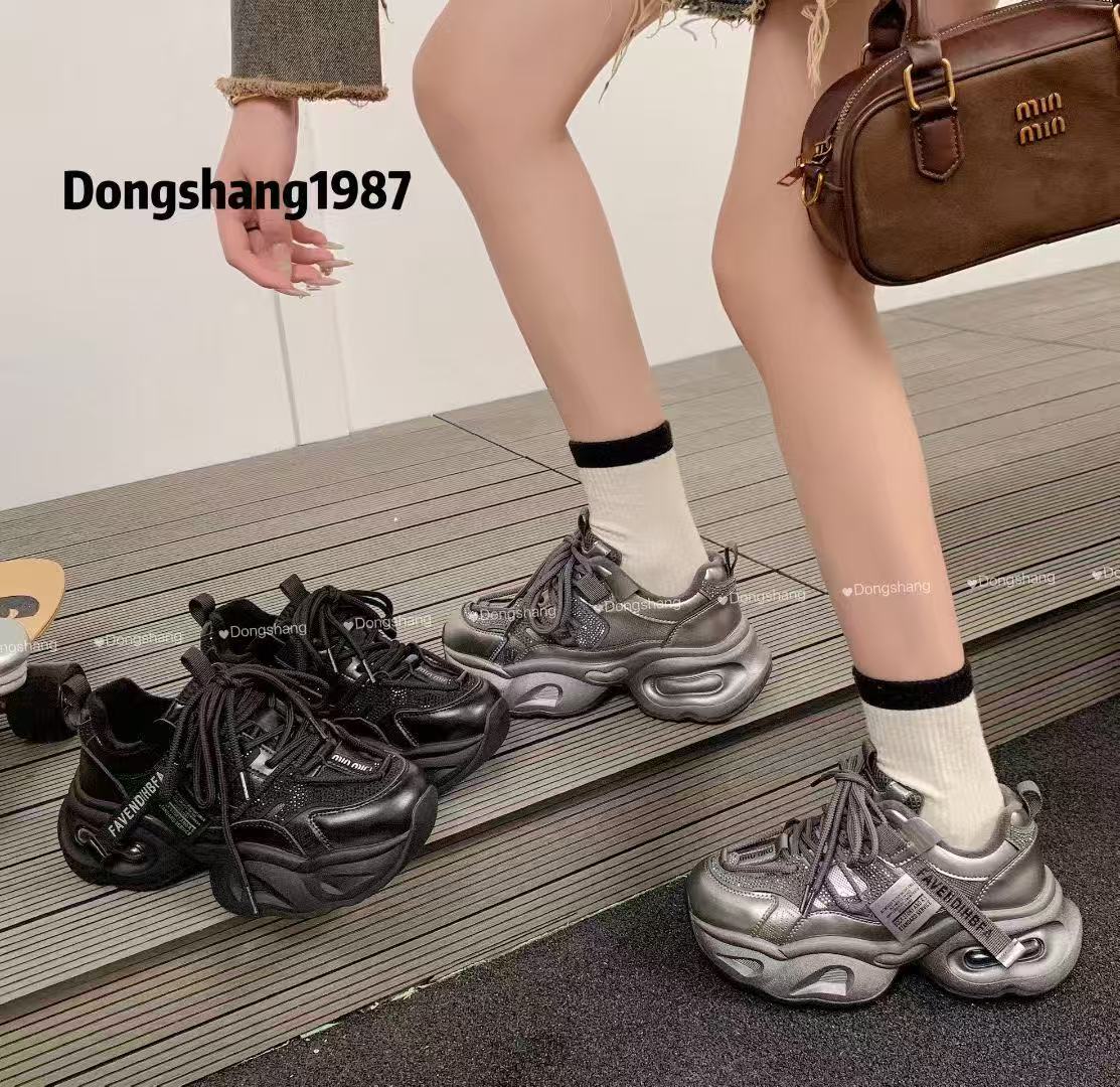 【刘姐高货】老爹鞋休闲（加绒）超轻厚底皮面老爹鞋1987