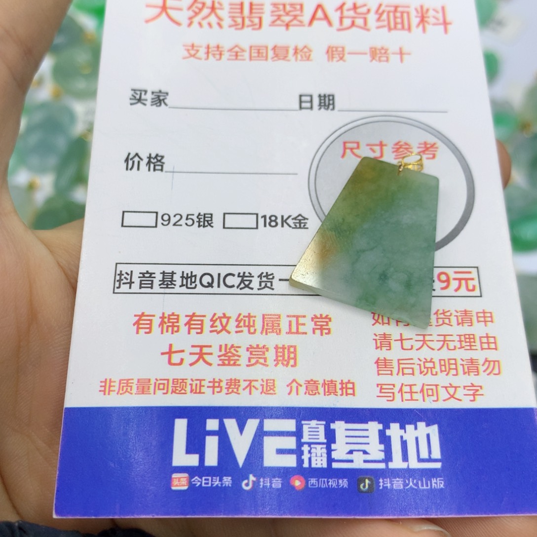 翡翠颈饰未镶嵌翡翠