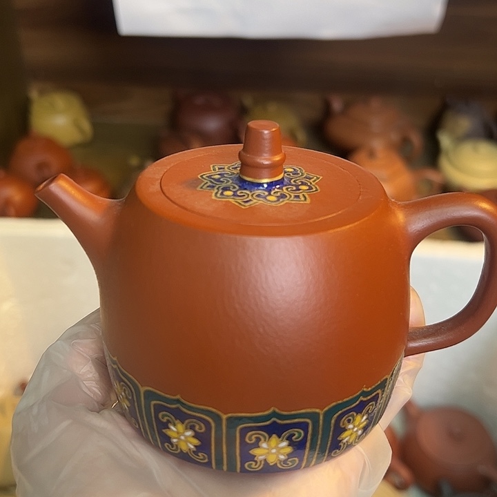 茶壶紫砂宜兴紫砂壶朱泥220