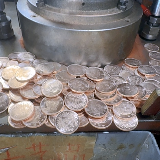 10个随机发货。纯紫铜