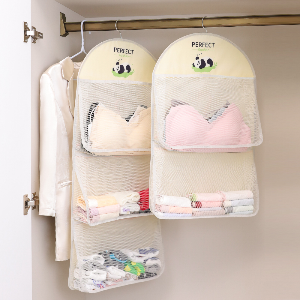 家用宿舍收纳神器内衣袜子收纳挂袋悬挂式内裤收纳网兜