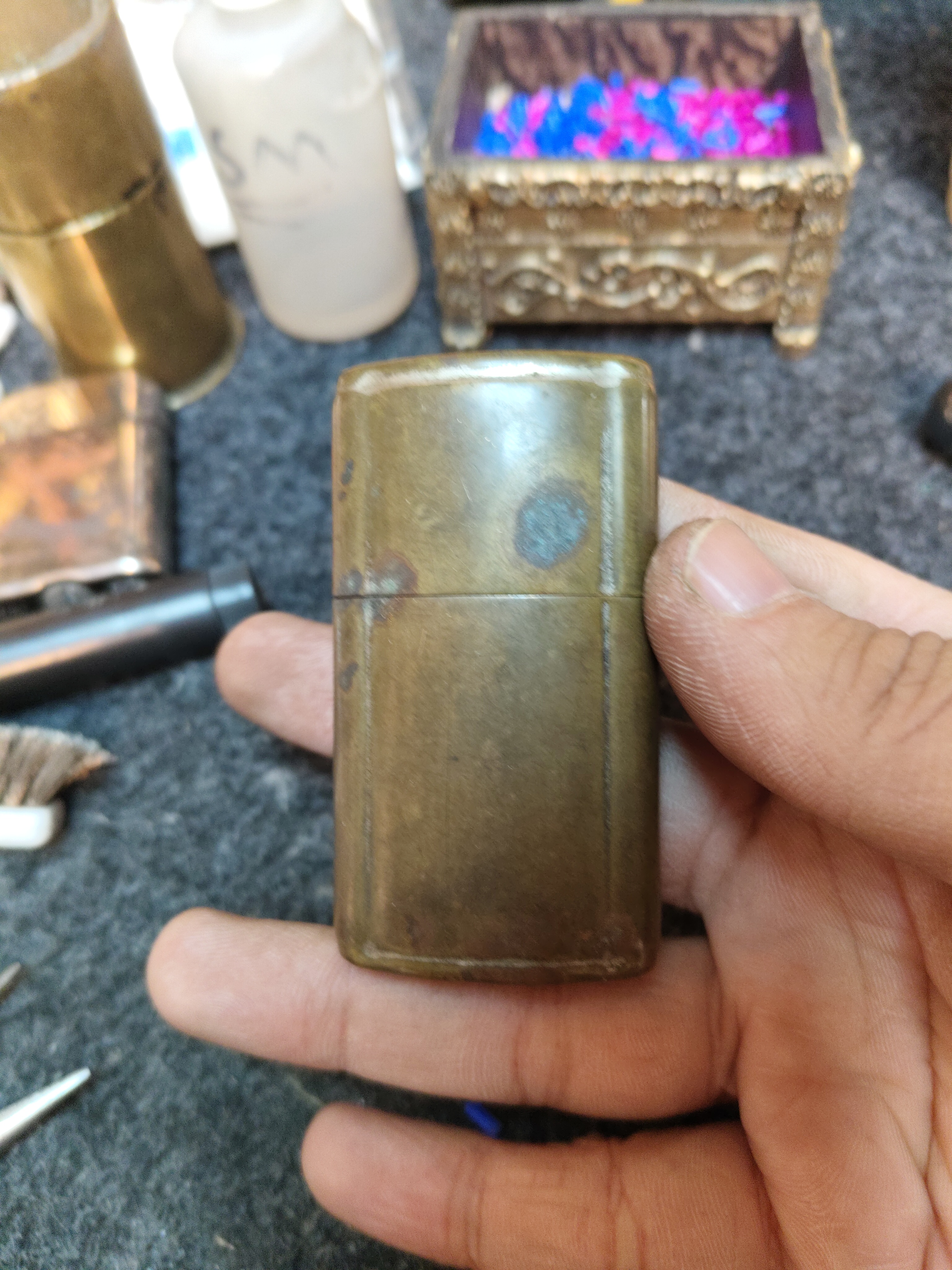 古董打火机-大号拔插战壕