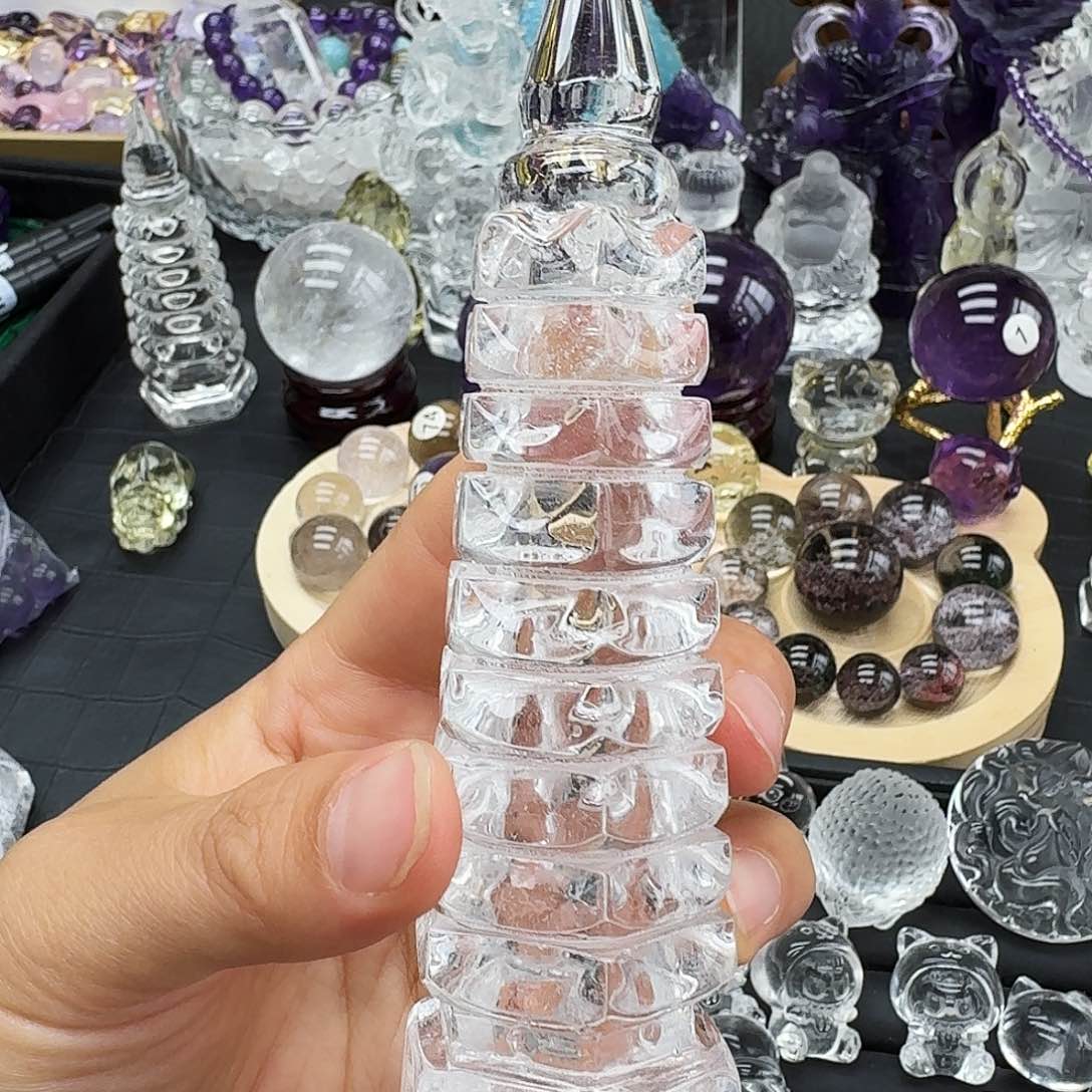 水晶珠宝半成品未镶嵌怀*