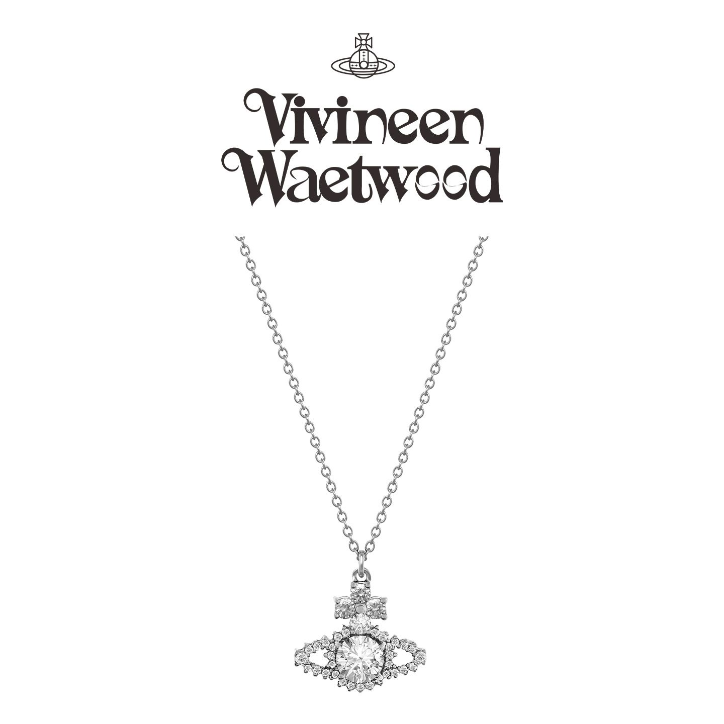  Vivireer Waetwssd 正品 蕾丝围边土星项链