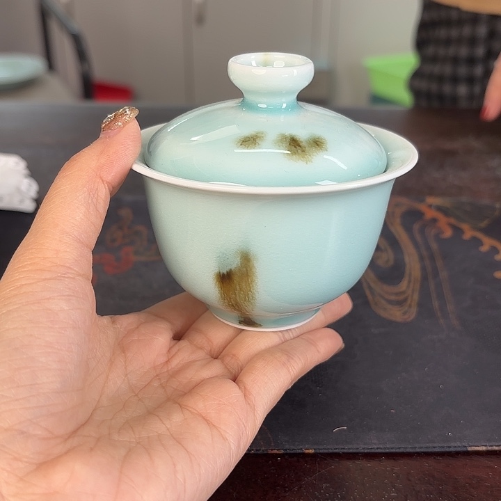 龙泉云间青瓷小米茶器