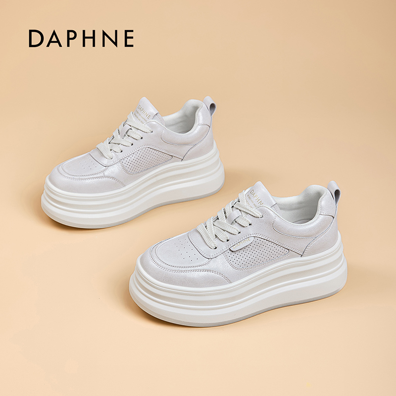 Daphne/达芙妮小白鞋女2025夏季新款透气百搭时尚网红休闲板鞋