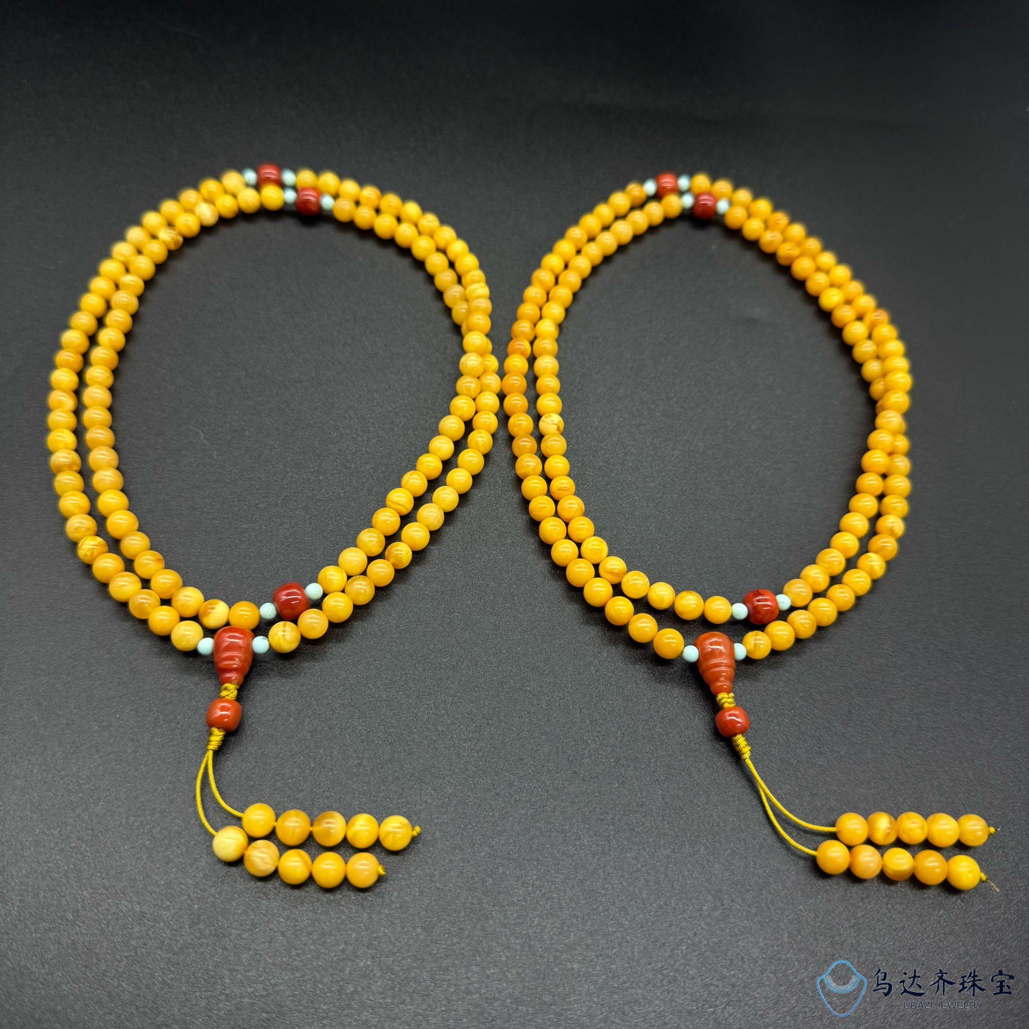 【乌达齐珠宝】6mm+南红老蜡108@多样性只发其中一个