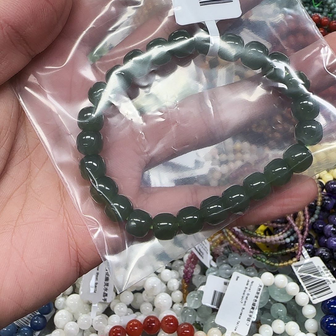 玛瑙/玉髓未镶嵌手链和田老型