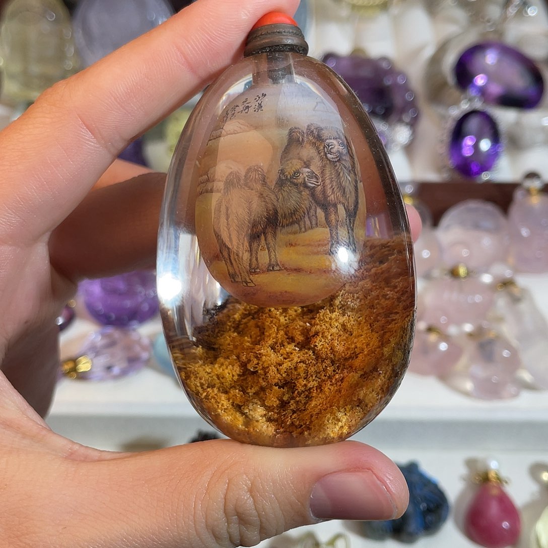 水晶颈饰银S925镶嵌天然水晶吊坠001