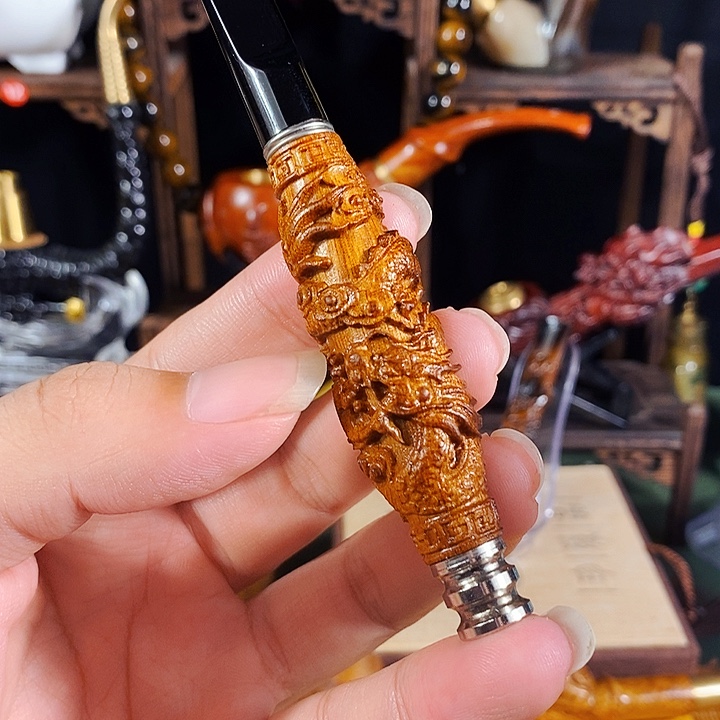 高端定制金丝楠烟嘴