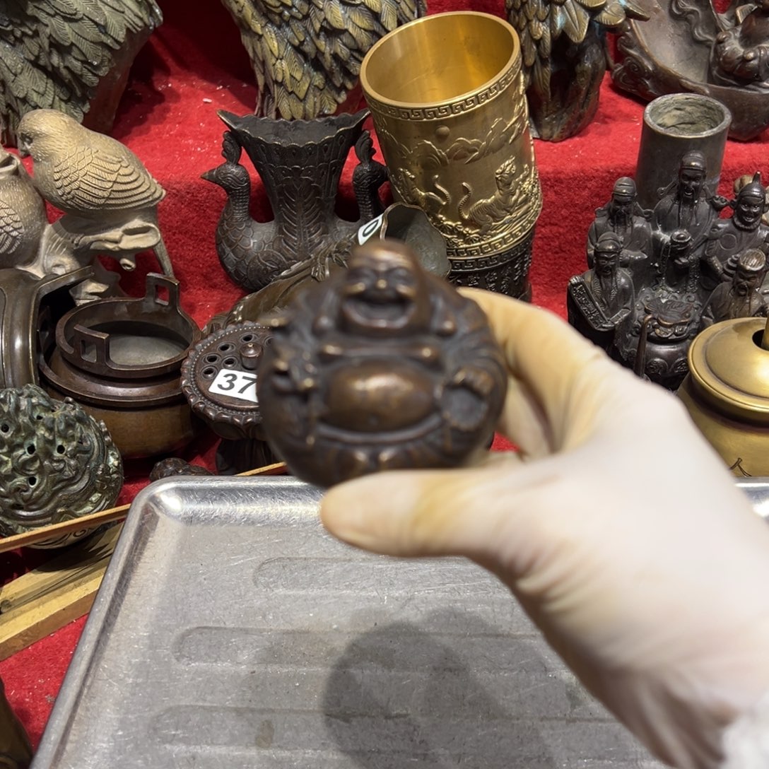 黄铜摆件，文房摆件