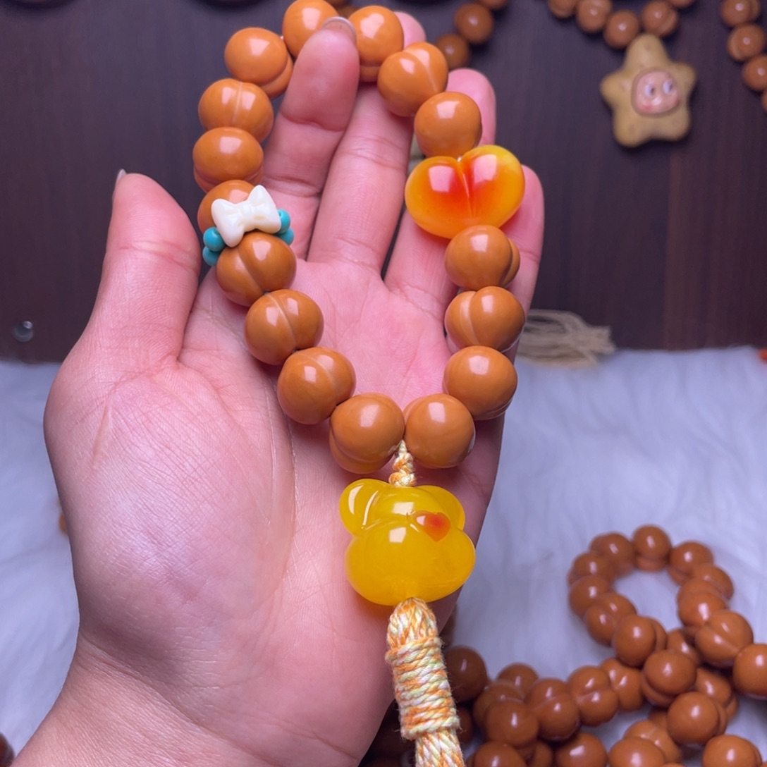 吊坠猴头核桃16手工柯基屁桃手持