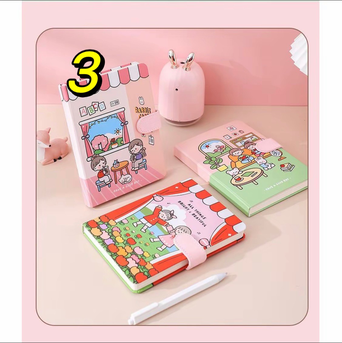 3号文具：文具，贴纸，本子，笔类，套装【以直播间展示为主】