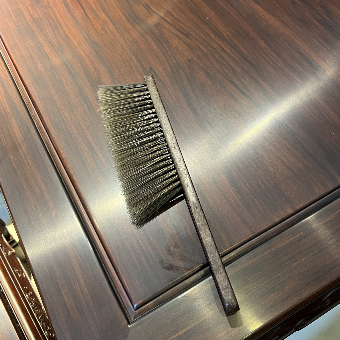 【新号福利】鸡翅木马鬃毛刷床扫