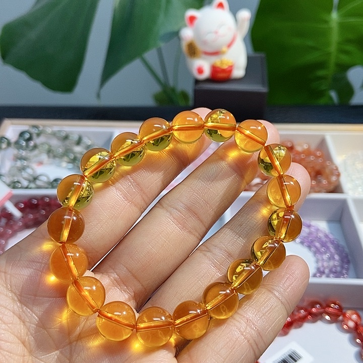 水晶手链未镶嵌黄水晶