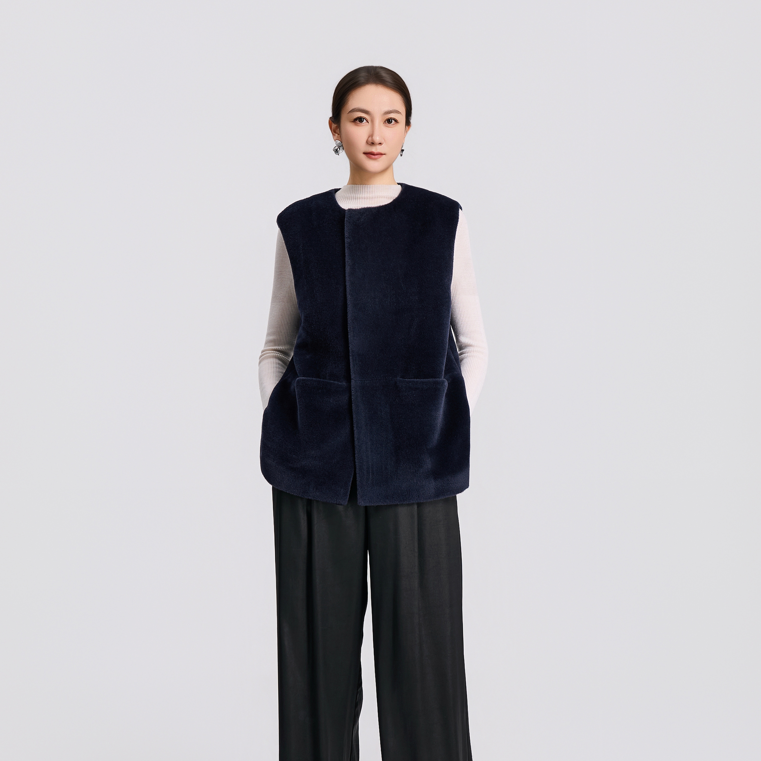 【栖香锦】Texco baby suri 皇家英驼 皇冠蓝 马甲