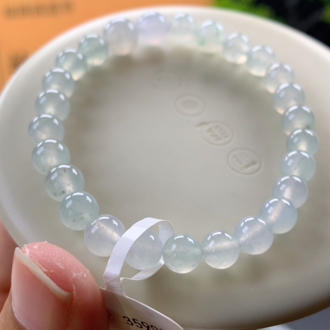 翡翠未镶嵌手链卡6.5～8.5