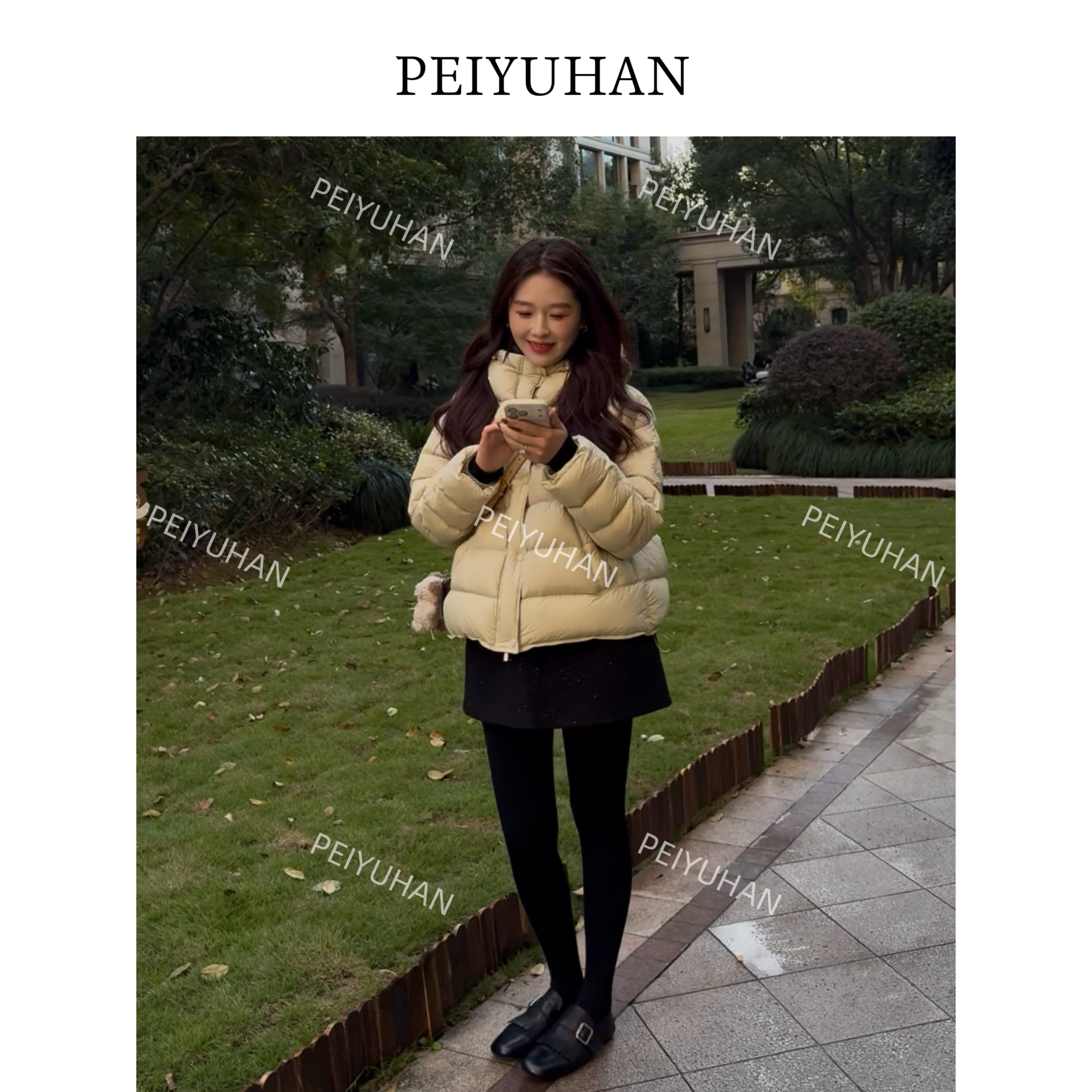 PEIERNA佩佩PD 【奶芙芙厚排骨】羽绒服 S1722 6116247保暖轻羽绒