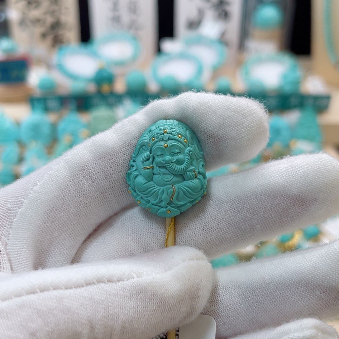 绿松石珠宝奇石未镶嵌