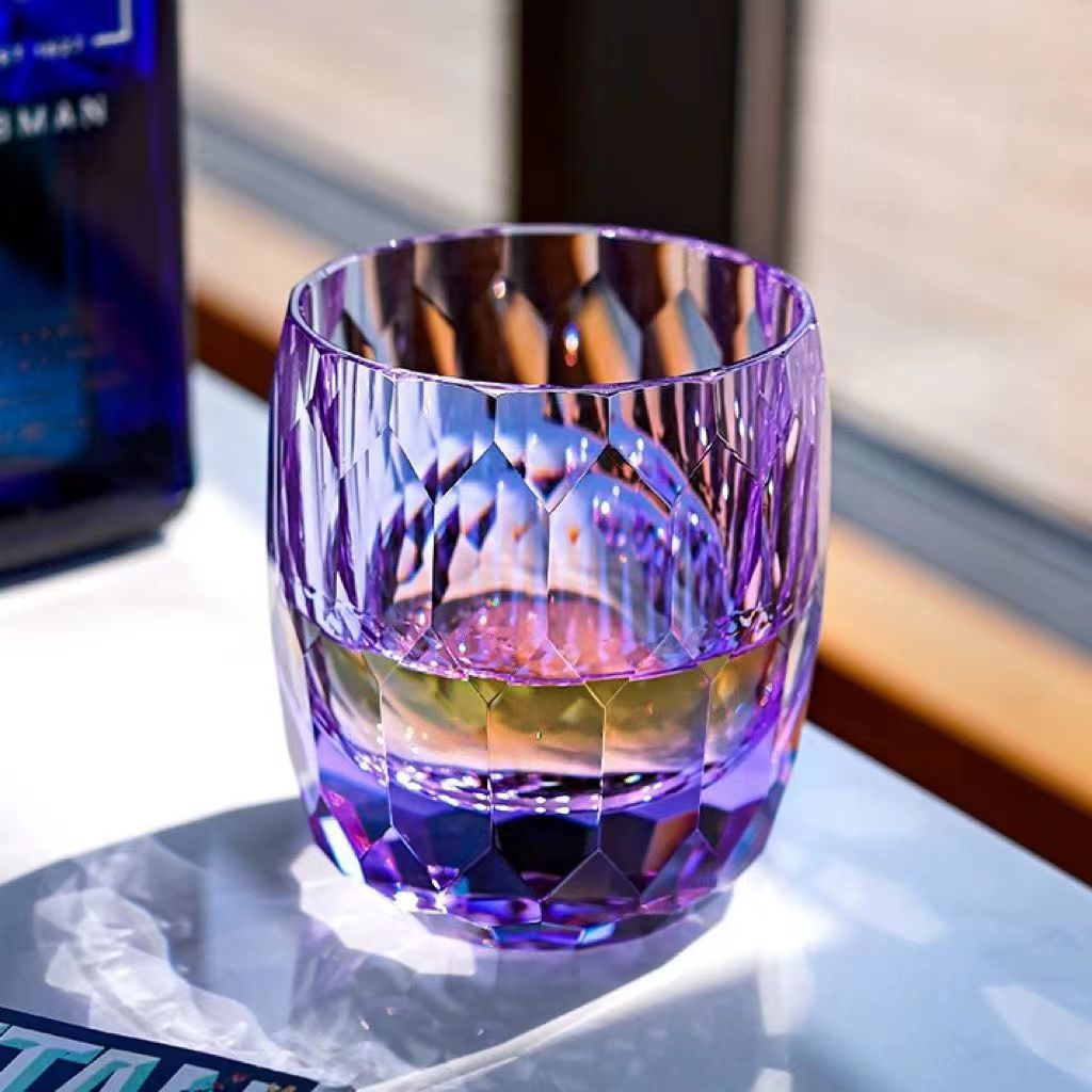正品K9紫水晶威士忌杯