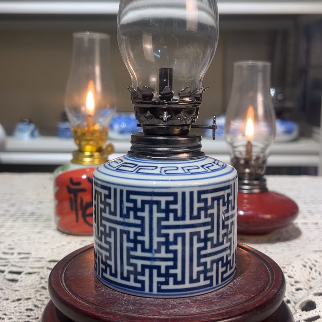 摆件景德镇陶瓷香薰灯