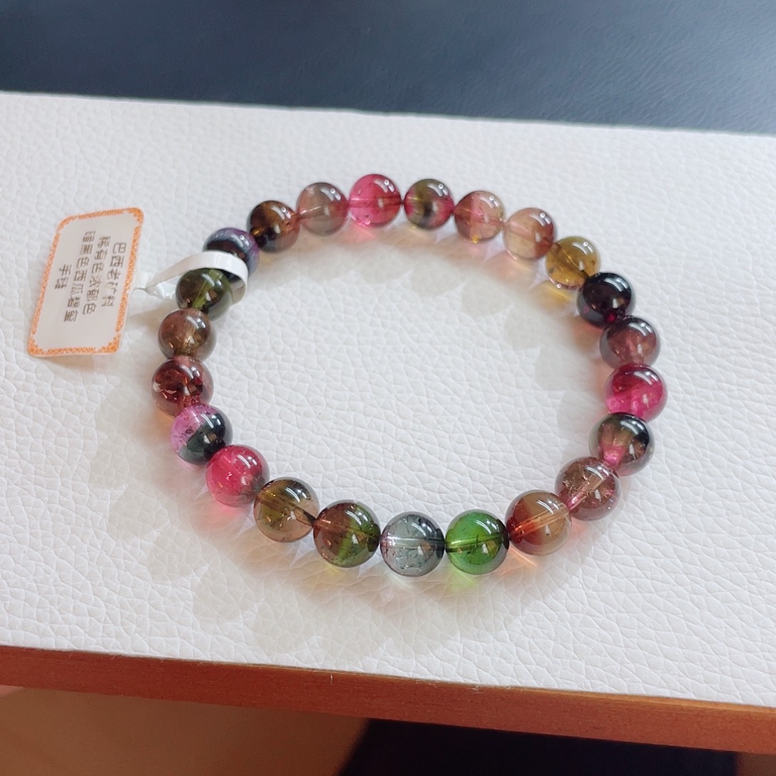 未镶嵌手链碧玺8.8mm左右