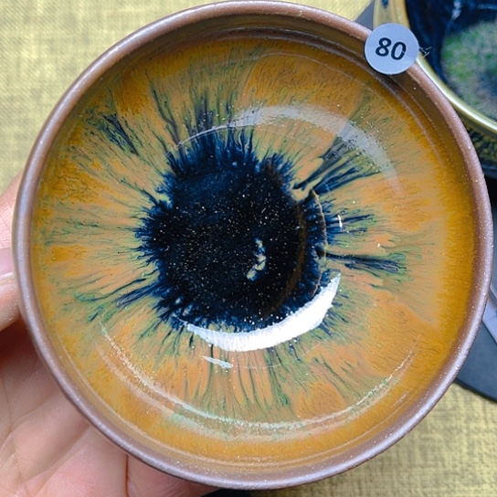 茶盏龙窑柴烧钵钵器型9.1口径