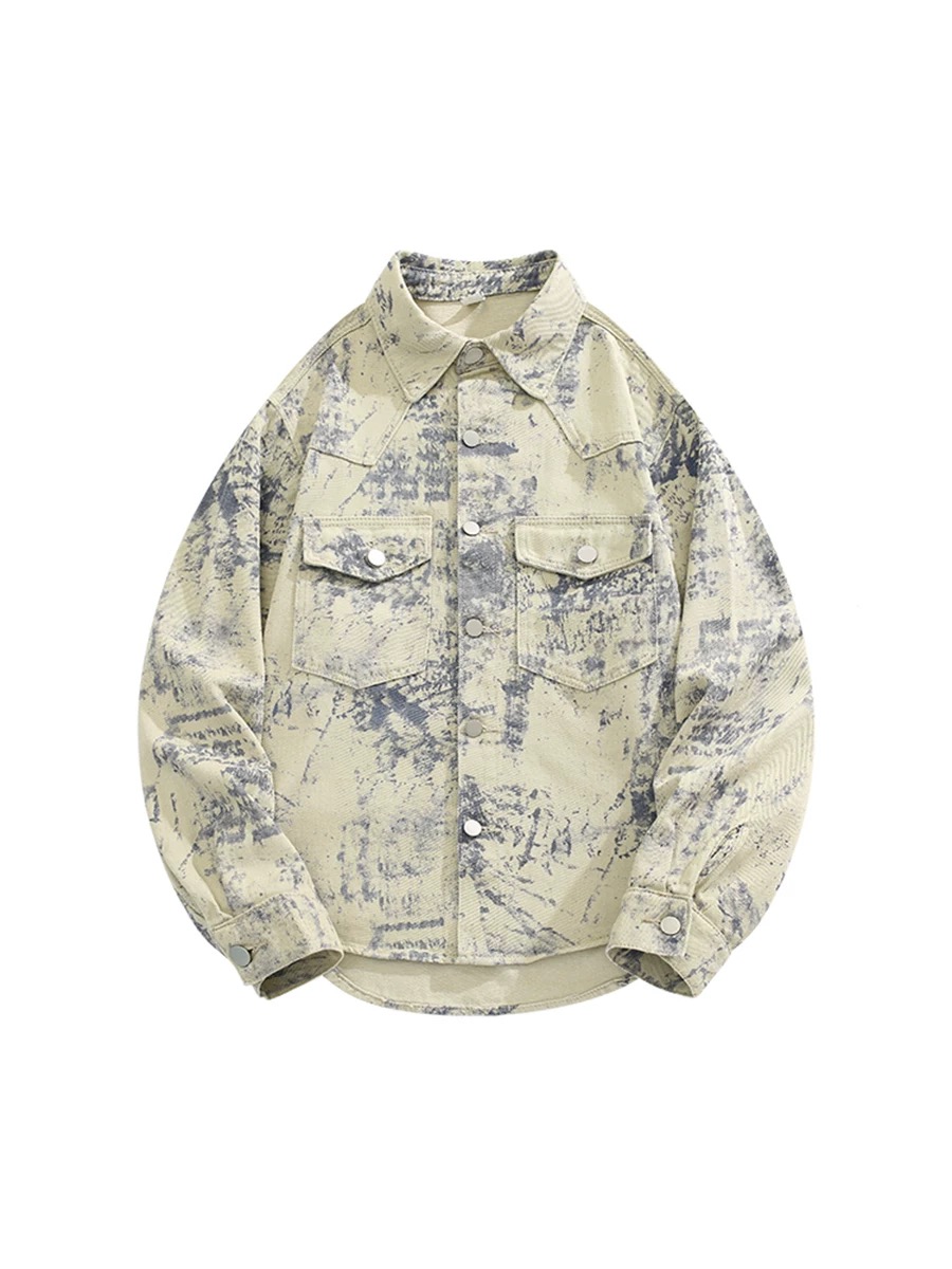 主播推荐~051-100牛仔外套复古宽松机车百搭休闲减龄款