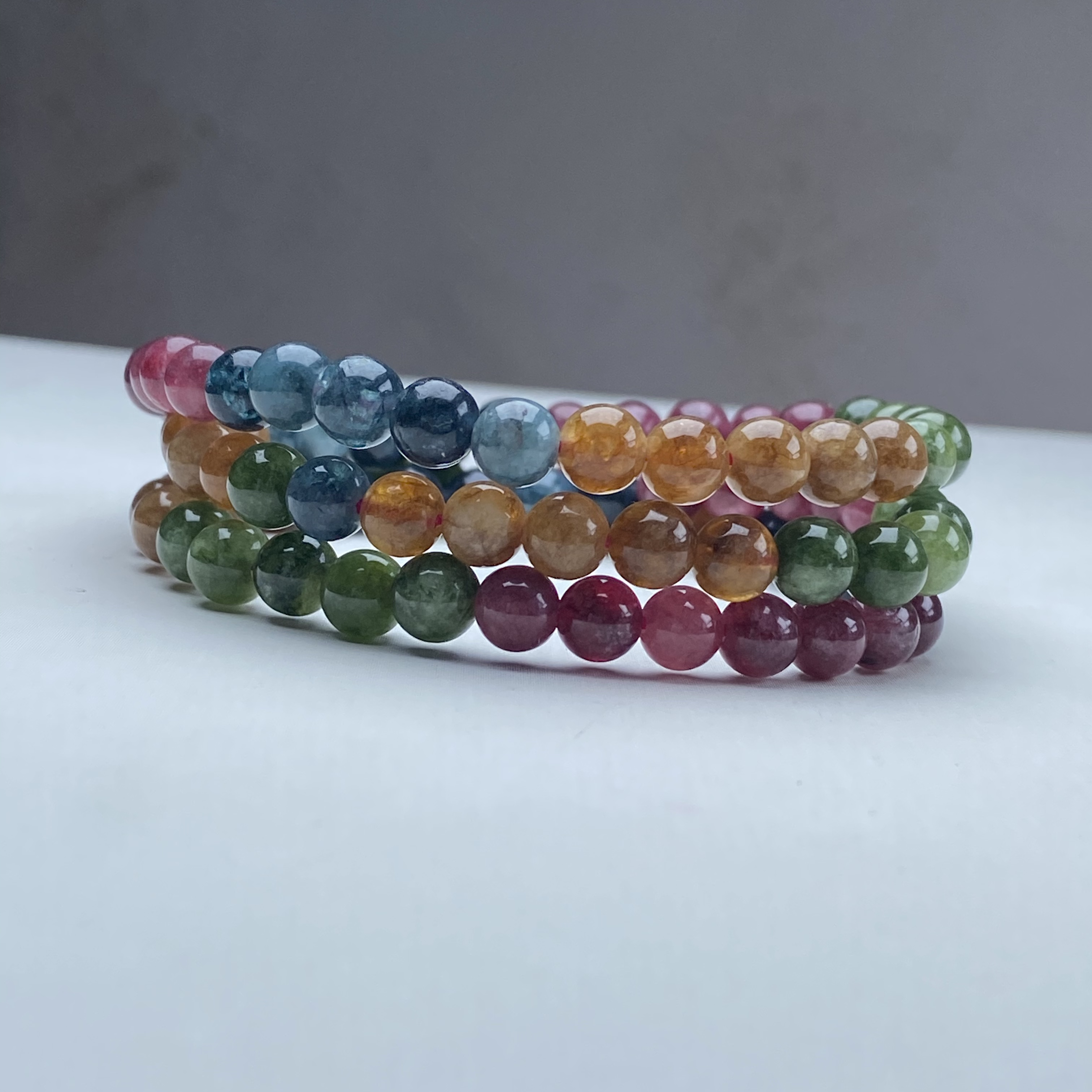 120号精品高货彩虹碧手串多圈6mm多样性发一件