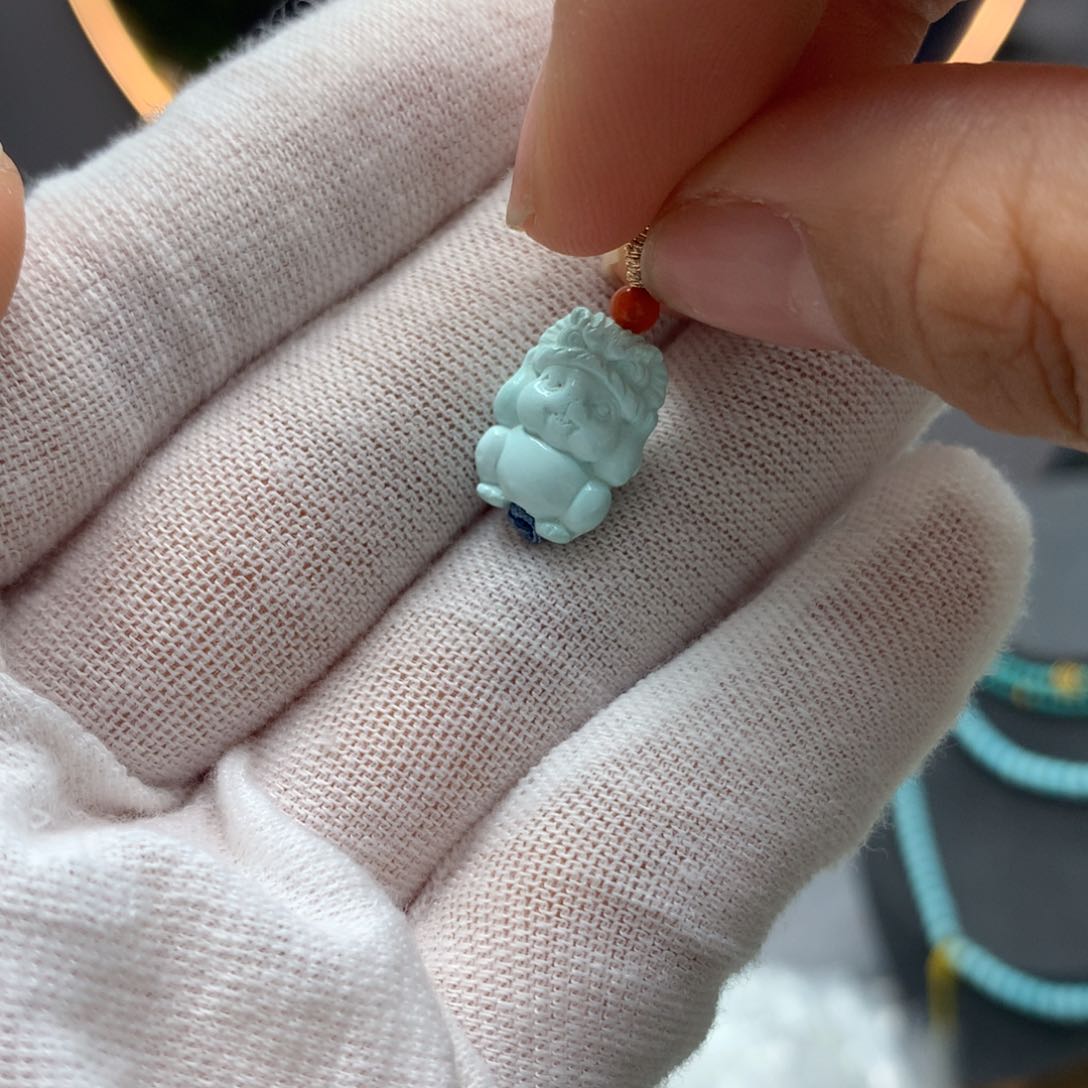 绿松石挂件未镶嵌