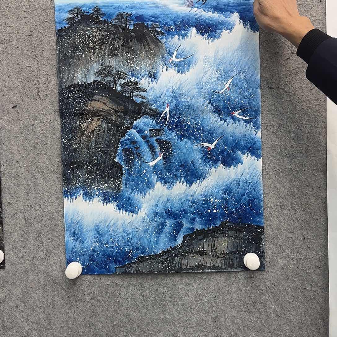 书法书法作品多次参加