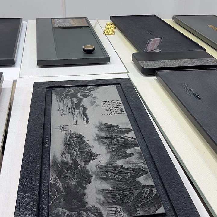 困****ɞ山水画乌金石8040