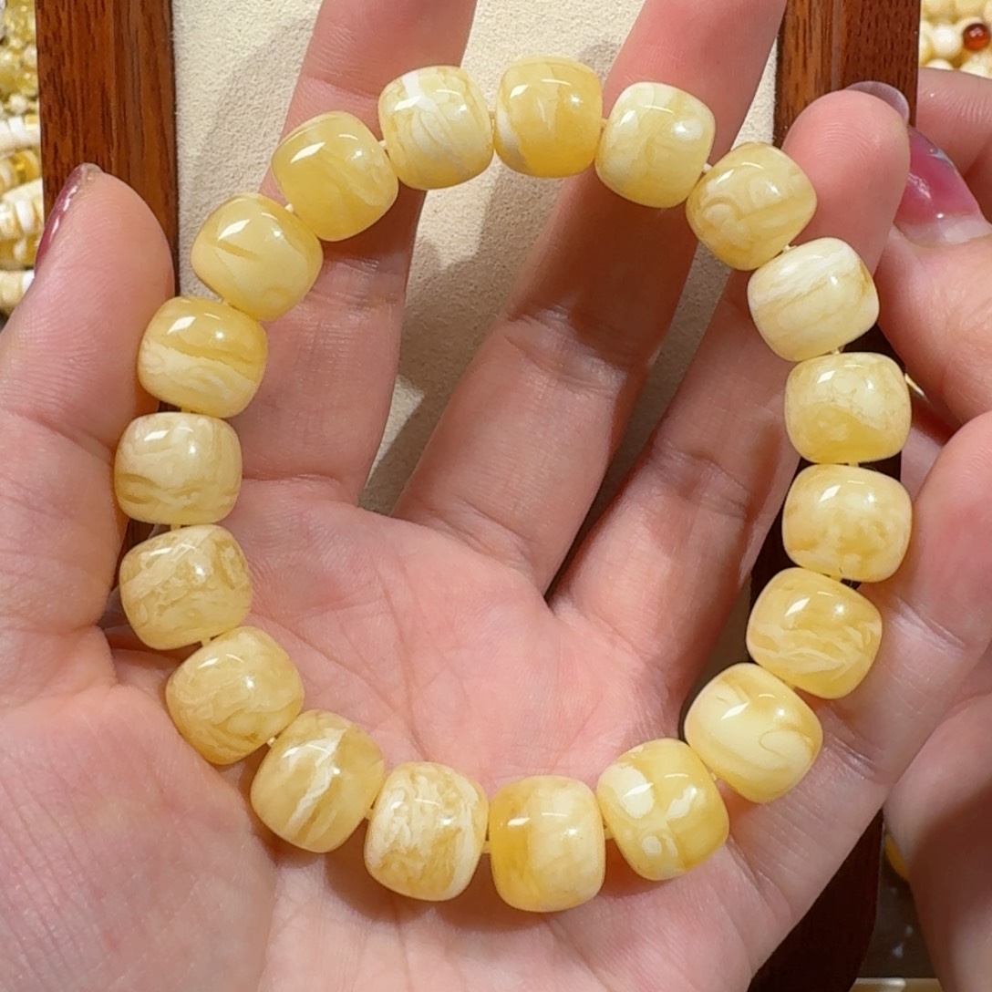 琥珀手链未镶嵌蜜蜡手串
