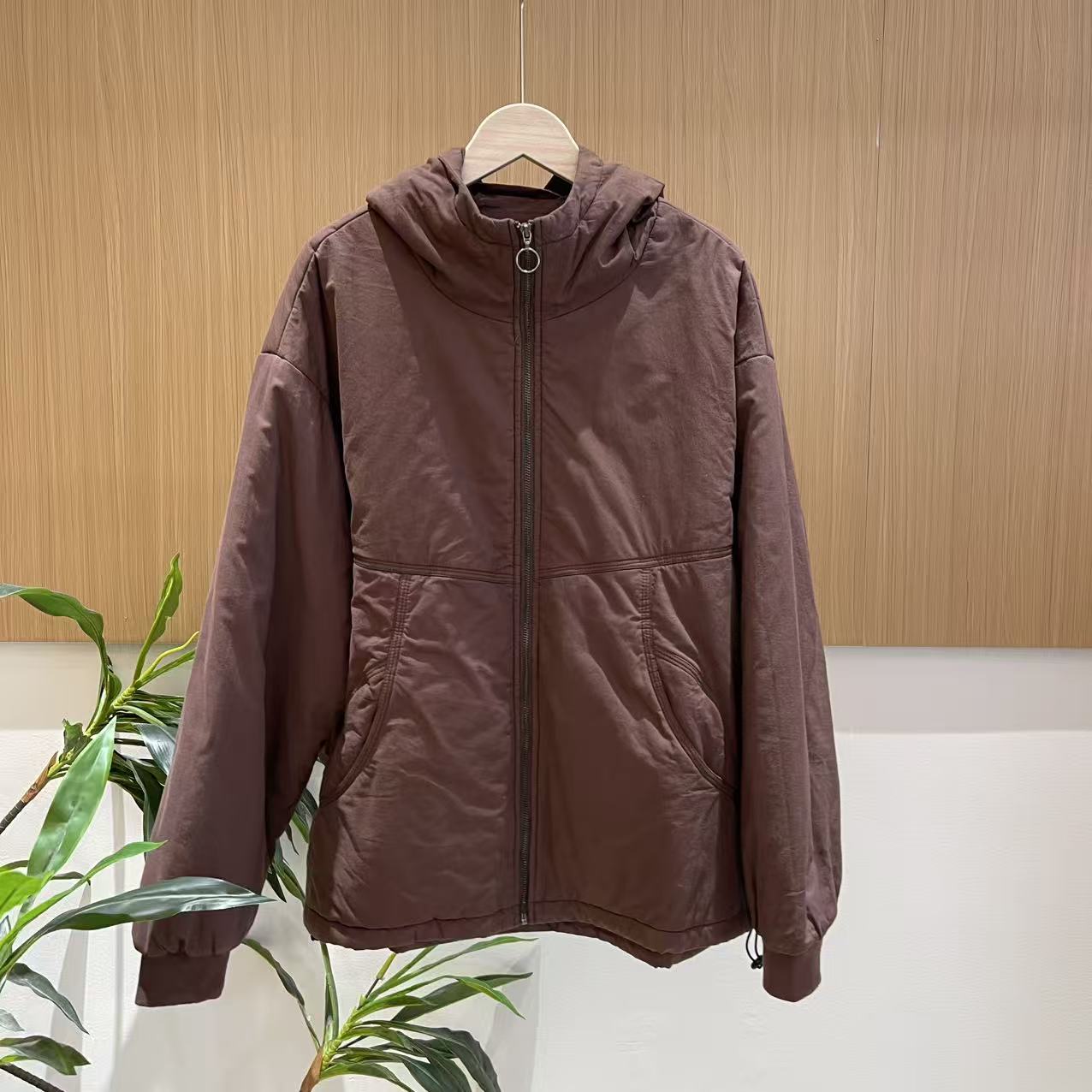 16718新款秋冬休闲百搭时尚显瘦连帽棉服