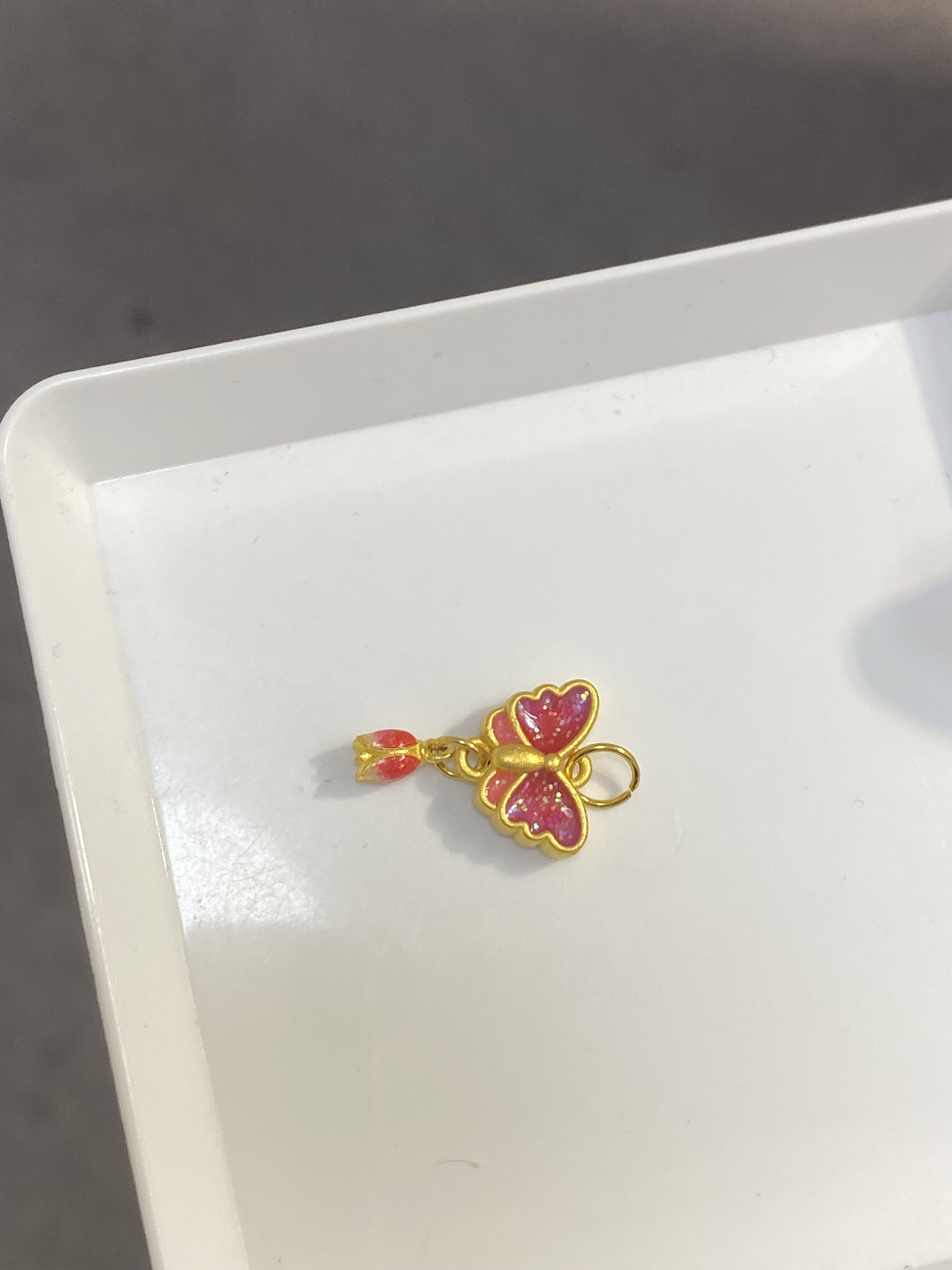 足金999烧蓝转运珠