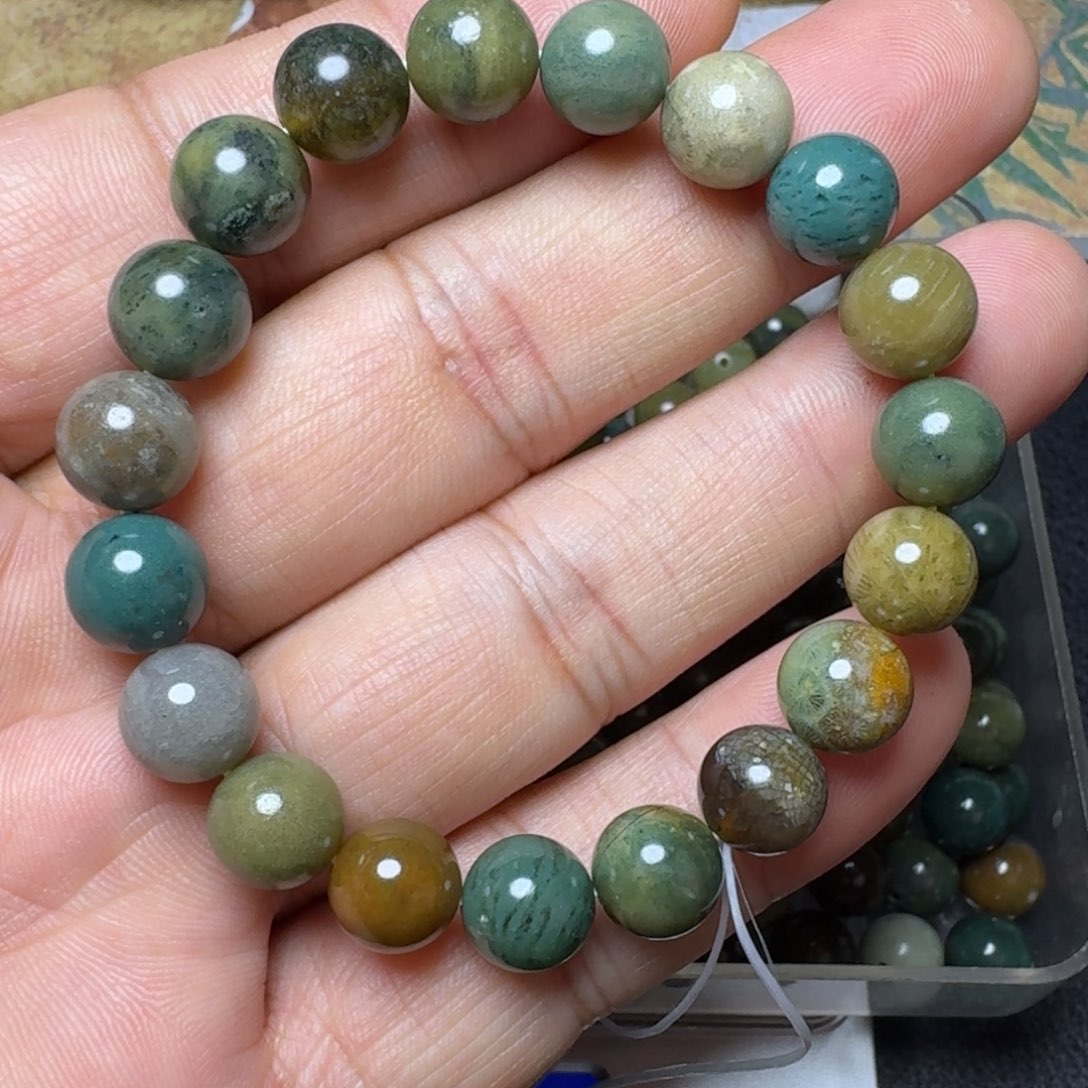 硅化玉纯天然色有机玉石保真色未镶嵌