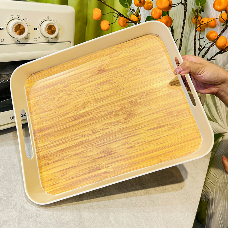 简约托盘茶具托盘家用托盘长方形茶托盘待客茶水托盘防水托盘