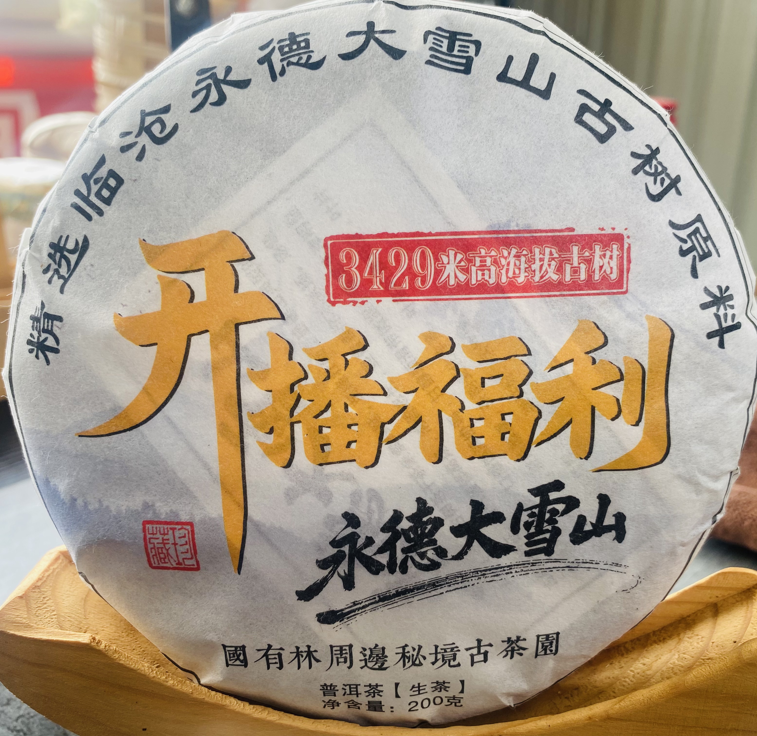 【云南普洱茶生茶】【大雪山】开播福利2024年古树春茶200克/饼