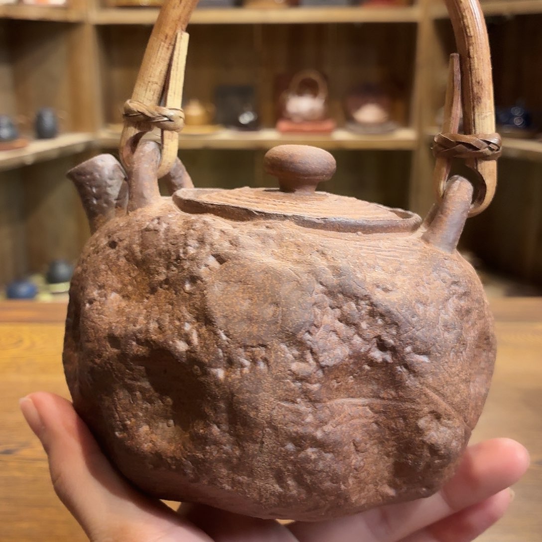 柴烧老岩泥茶器皿