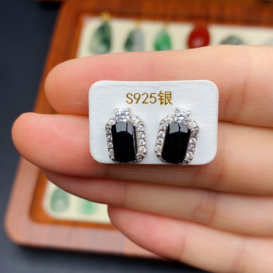 银S925镶嵌戒指翡翠林*悦